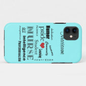 Schwesternschülerin Stolz-Attribute /Aqua-Nebel Case-Mate iPhone Hülle (Rückseite (Horizontal))