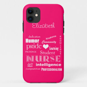 Schwesternschülerin Stolz-Attribute /Vibrant-Rosa Case-Mate iPhone Hülle