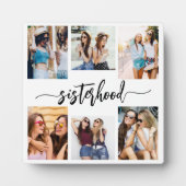Schwesternschwestern 6 Foto Collage Keepake Fotoplatte (Vorderseite)