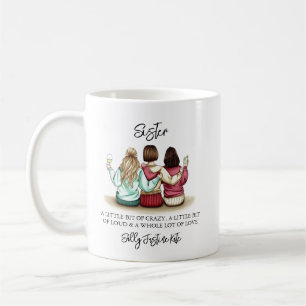 Schwesterntage Individuellen Namens Plaque - Perso Kaffeetasse
