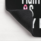 Schwester's Fight is my fight Brustkrebs Awareness Mousepad (Ecke)