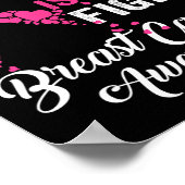Schwester's Fight is my fight Brustkrebs Awareness Poster (Ecke)