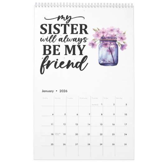 Schwesterschaft Kalender (Jan 2026)