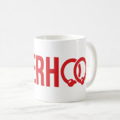 SCHWESTERSCHAFT Wordmark Tasse Rot (VorderseiteRechts)