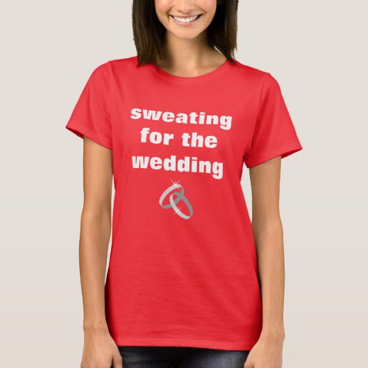 SCHWETTEN FÜR DIE WEDING-Fitness in Shirt für Brau (Vorderseite)