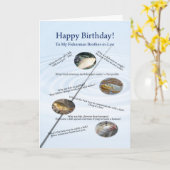 Schwiegerbruder, Witze zum Geburtstag von Fischen Karte (Gelbe Blume)