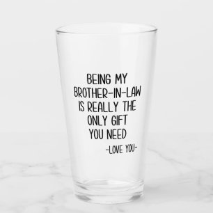 Schwiegerbruderin, Schwiegerbruder-Tasse Glas