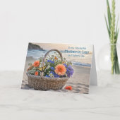 Schwiegereltern Frohen Muttertag mit Blumenstrauß Karte (Vorderseite)