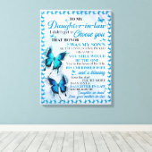 Schwiegereltern für Schwiegertochter Leinwanddruck (Insitu (Holzboden))