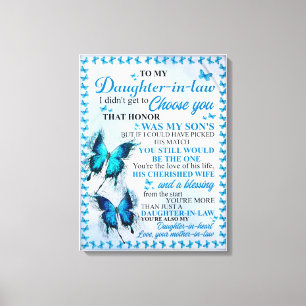 Schwiegereltern für Schwiegertochter Leinwanddruck