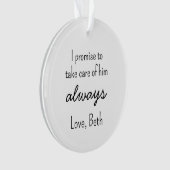 Schwiegereltern-Personalisierungsschmuck - Persona Ornament (Vorderseite)