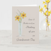 Schwiegereltern-Tag Karte (Gelbe Blume)