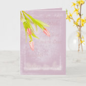 Schwiegerkarte mit Tulpen Karte (Gelbe Blume)