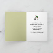 Schwiegermädchen Geburtstag Funny Lawnmäwer Insult Karte (Innenseite)