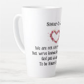 Schwiegermädchen nach Herzkaffee/Latte-Tasse Milchtasse (Linke Ecke)