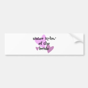 Schwiegerministerin der Braut Autoaufkleber
