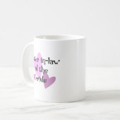 Schwiegerministerin der Braut Kaffeetasse (Vorderseite Links)