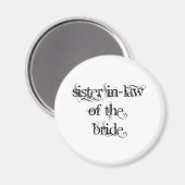 Schwiegerministerin der Braut Magnet (Vorderseite/Rückseite)