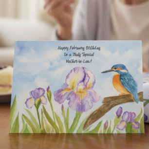 Schwiegermutter Alles Gute zum Februar-Geburtstag Karte