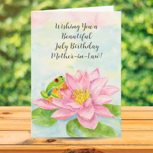 Schwiegermutter Alles Gute zum Juli-Geburtstag mit Karte
