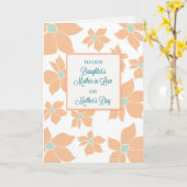 Schwiegermutter am Muttertag, Blume Karte (Gelbe Blume)