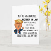 Schwiegermutter Bestes Geschenk Karte (Gelbe Blume)