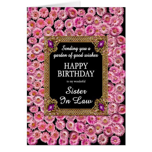 Schwiegermutter Birthday Pink Daisies (Vorne)