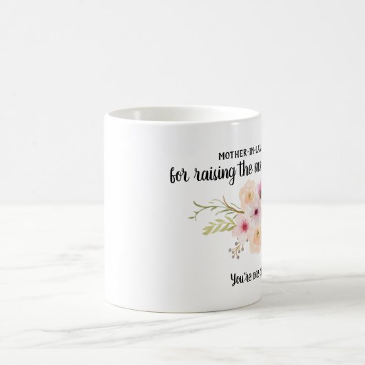 Schwiegermutter danke, dass du einen Mann der Träu Kaffeetasse (Mittel)