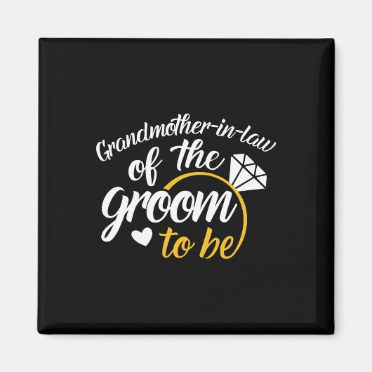 Schwiegermutter der Groom-to-be-Groß-Hochzeit Magnet (Vorne)