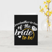 Schwiegermutter der Großen Hochzeit Karte (Gelbe Blume)