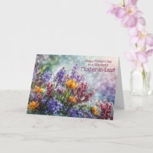 Schwiegermutter Frohen Muttertag mit schöner Blume Karte