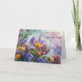 Schwiegermutter Frohen Muttertag mit schöner Blume Karte (Vorderseite)