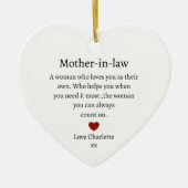 Schwiegermutter-Geschenk | Juristische Personalisi Keramik Ornament (Vorne)