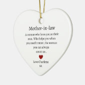 Schwiegermutter-Geschenk | Juristische Personalisi Keramik Ornament (Links)