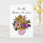 Schwiegermutter Karte (Gelbe Blume)