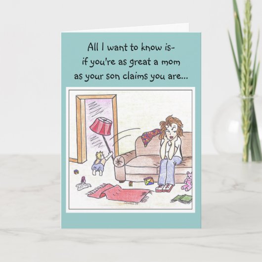 Schwiegermutter Karte (Vorderseite)