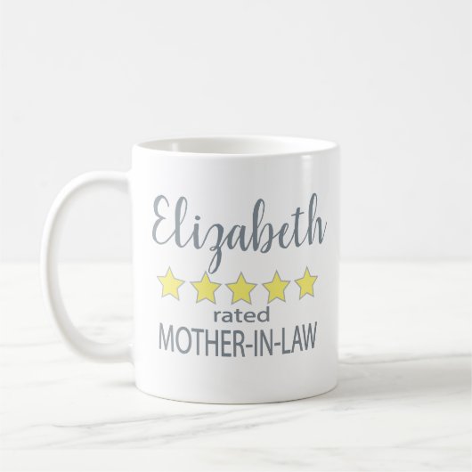 Schwiegermutter mit 5 Sternen Kaffeetasse (Links)