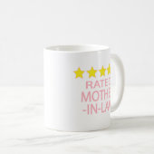 Schwiegermutter mit fünf Sternen Kaffeetasse (VorderseiteRechts)