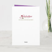 Schwiegermutter, Muttertag, religiös, Wildblume Karte (Rückseite)