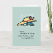 Schwiegermutter Sandals Muttertag Karte (Vorderseite)