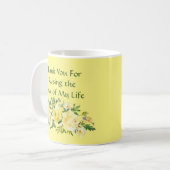 Schwiegermutter spendet Mutter tagelange Tasse (Vorderseite Links)