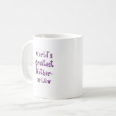 Schwiegermutter-Tasse Kaffeetasse (Vorderseite Links)