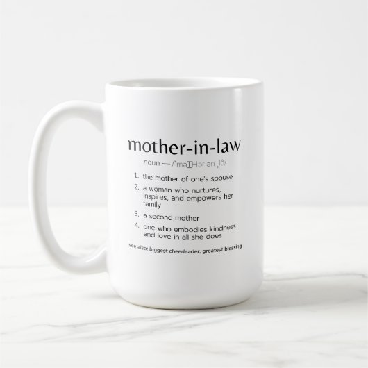 Schwiegermutter-Tasse Kaffeetasse (Links)