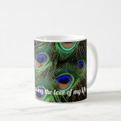 Schwiegermutter-Tasse Pfau Kaffeetasse (VorderseiteRechts)