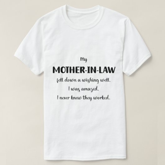 Schwiegermutter - Wohnen und Überraschen T-Shirt (Design vorne)