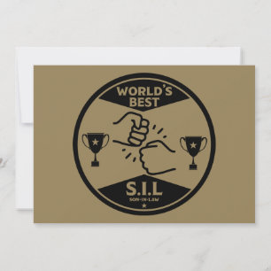 Schwiegersohn der Welt Feiertagskarte