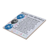 Schwiegersohn-Gedicht - 30. Geburtstag Fliese (Seite)