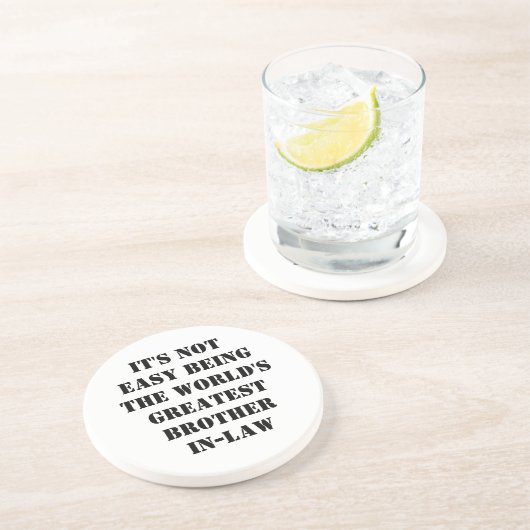 Schwiegersohn Getränkeuntersetzer (Seite)