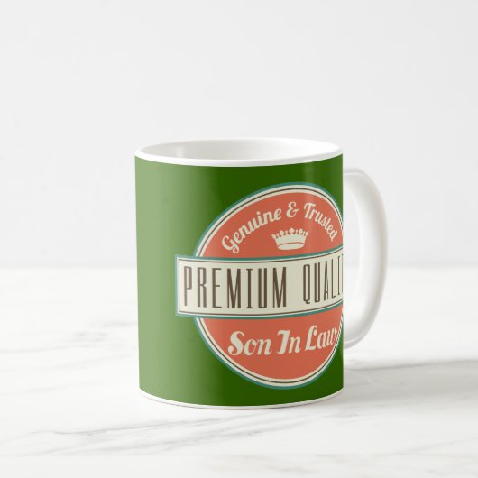Schwiegersohn-(lustiges) Geschenk Kaffeetasse (VorderseiteRechts)