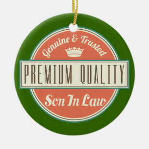 Schwiegersohn-(lustiges) Geschenk Keramik Ornament